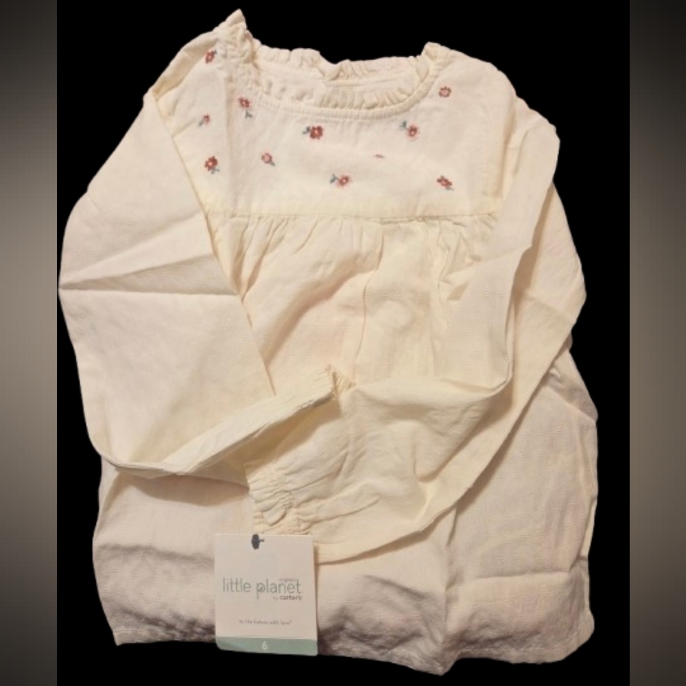NWT Little Planet Girls Size 6, Boho Style Top